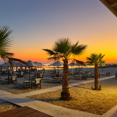 Cocktails by the sea in Fanari