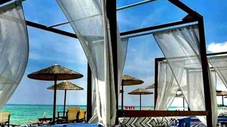 Blue Flag Arogi Beach at Nisos Beach Bar Fanari