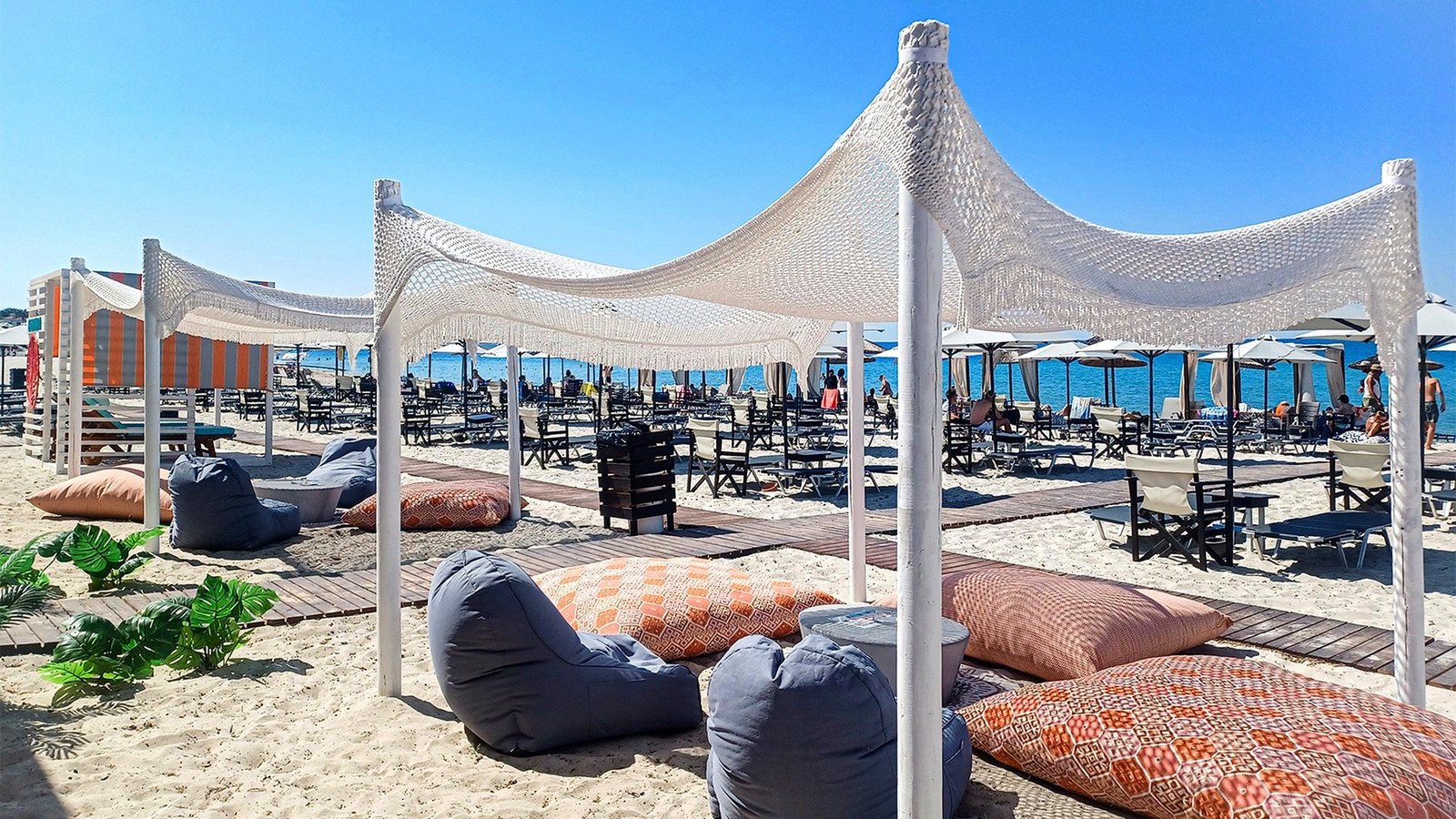Blue Flag Arogi Beach at Nisos Beach Bar Fanari