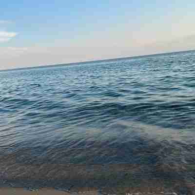 Clear Blue Flag waters at Nisos Beach Bar