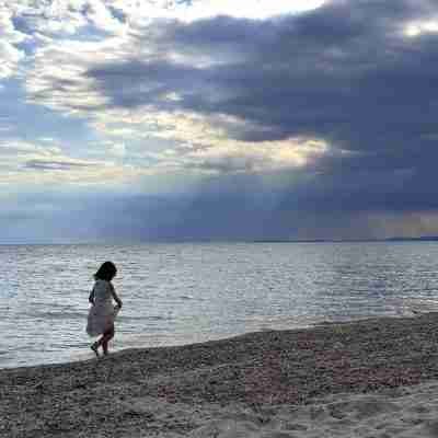 Kids friendly beach bar in Fanari Greece