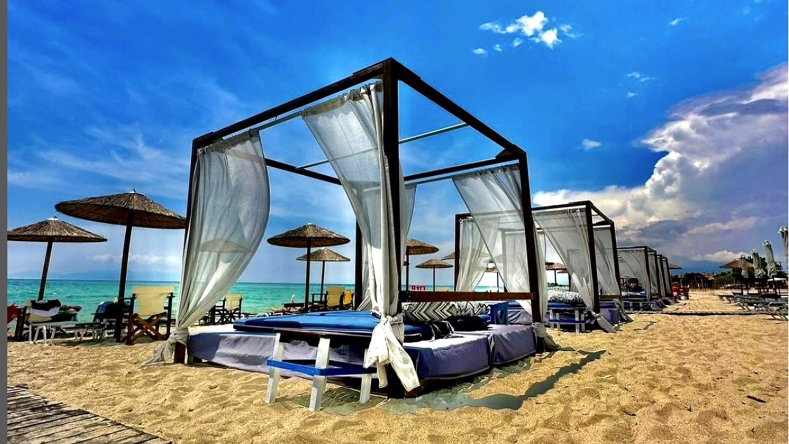 Beach bar for groups on Arogi Beach